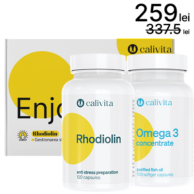 Pachet Enjoy life: Rhodiolin + Omega 3 concentrate