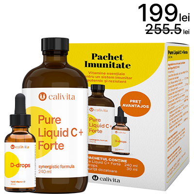 Pachet Imunitate: Pure LiquidC + Ddrops